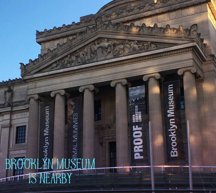Brooklyn Museum is one of the many impressive cultural institutions that are close by. 