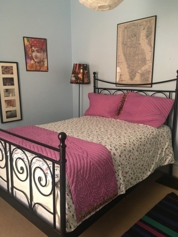 one of three bedrooms