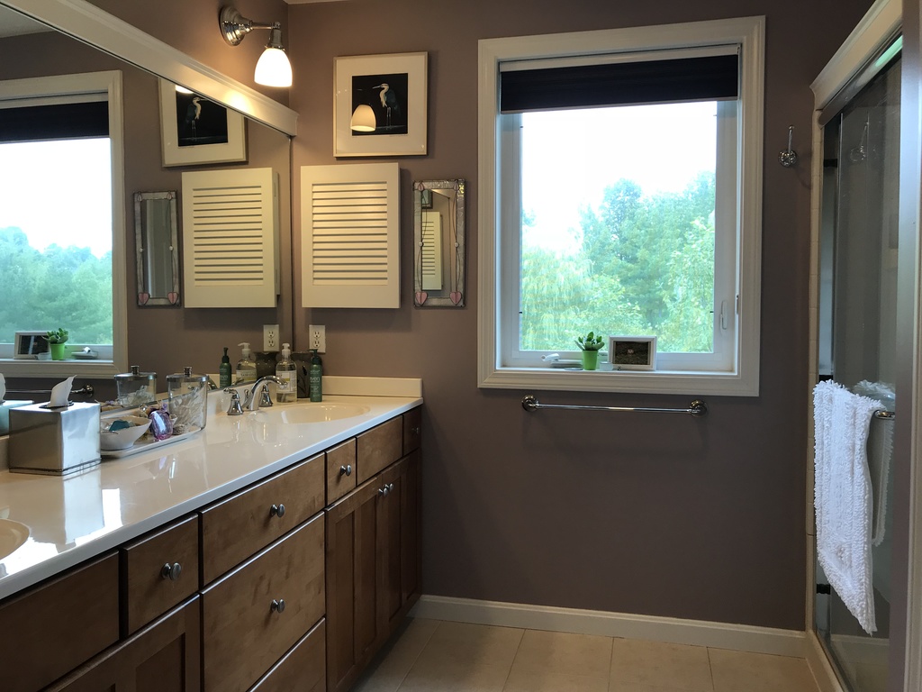 Master Bath with walk in shower and separate toilet