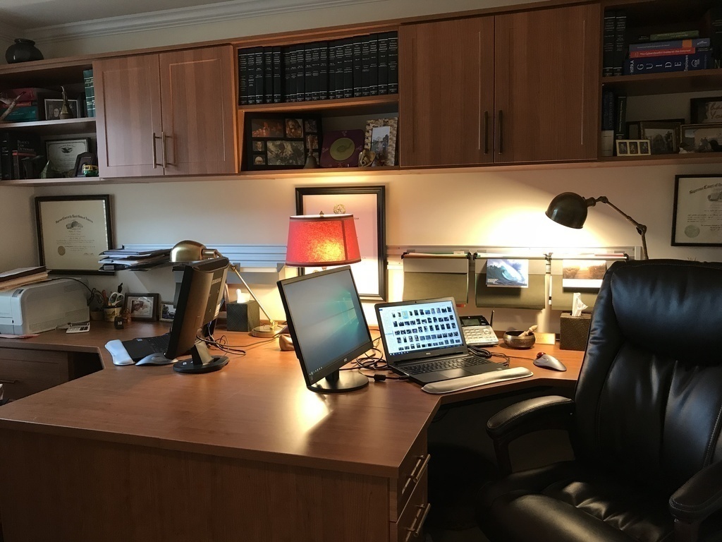 Office off front entry hall 