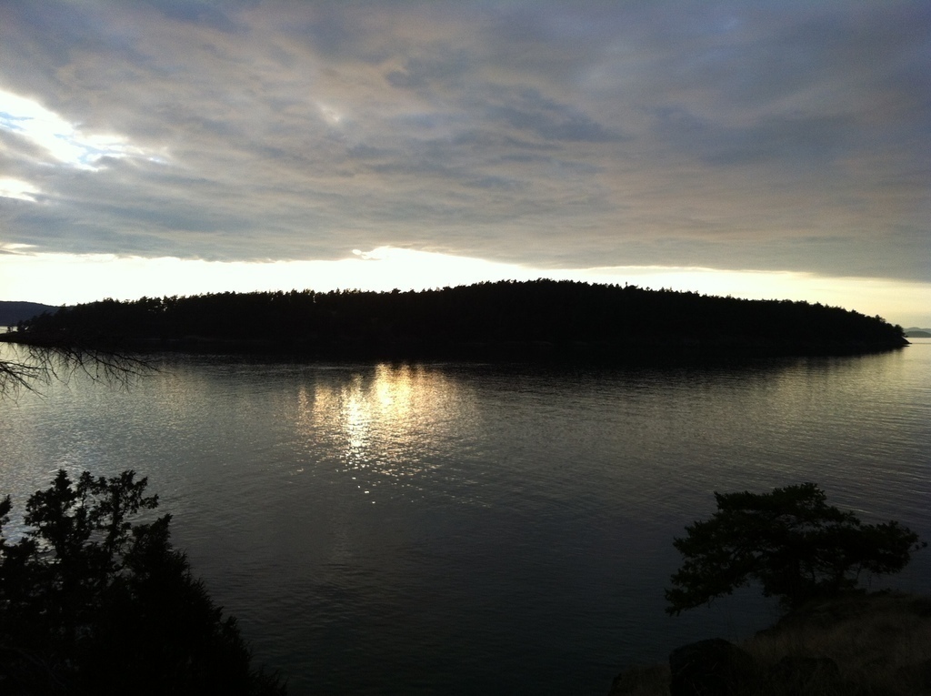 Jones Island, shadow clouds