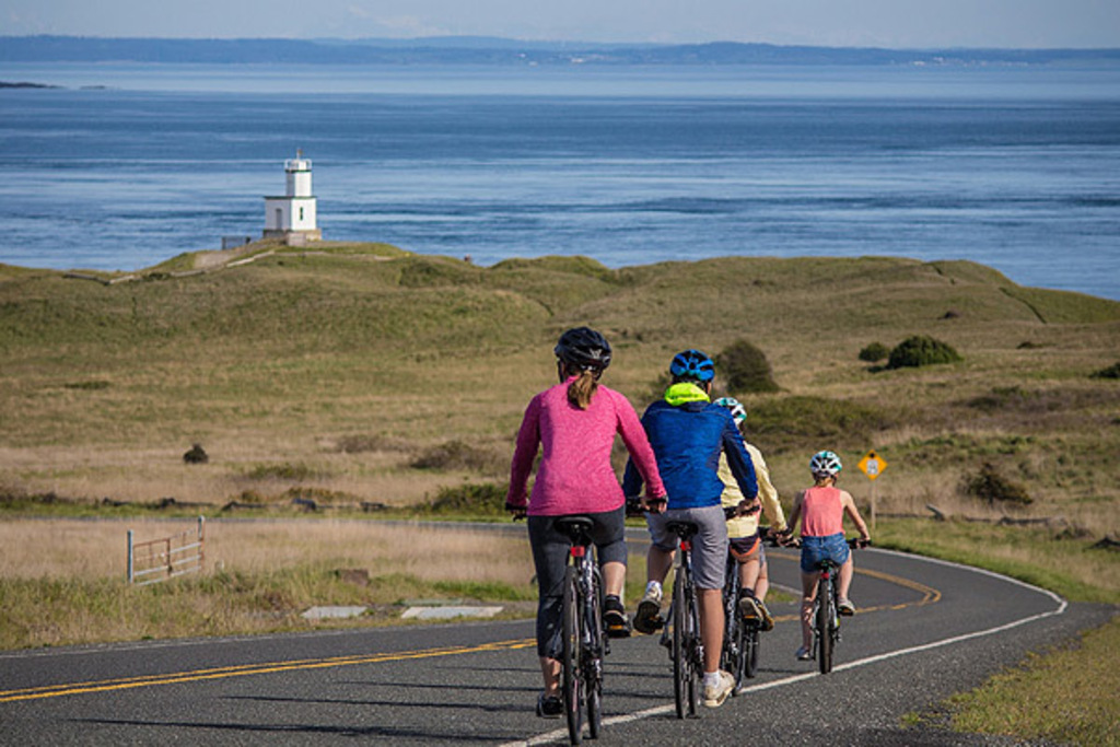 Cycling around the island