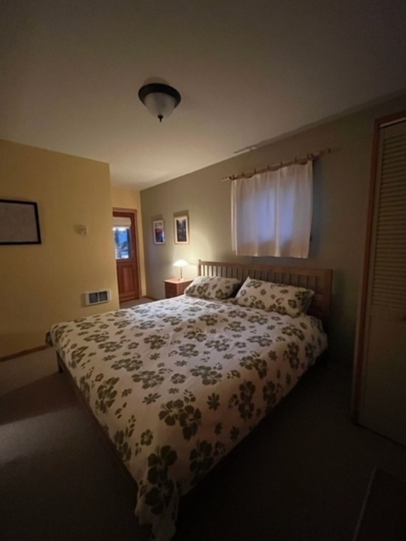 Downstairs King-size bed