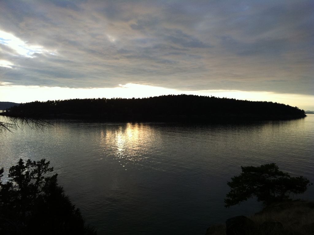 Jones Island, shadow clouds