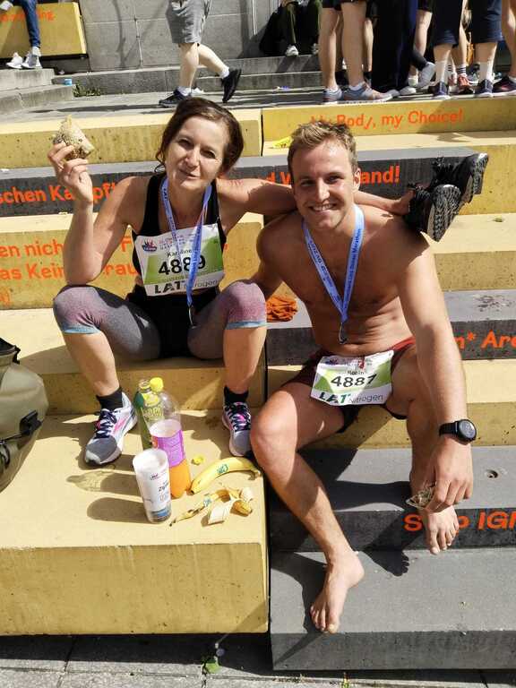 Running a half marathon together in April 2024    :) mom & son activity 