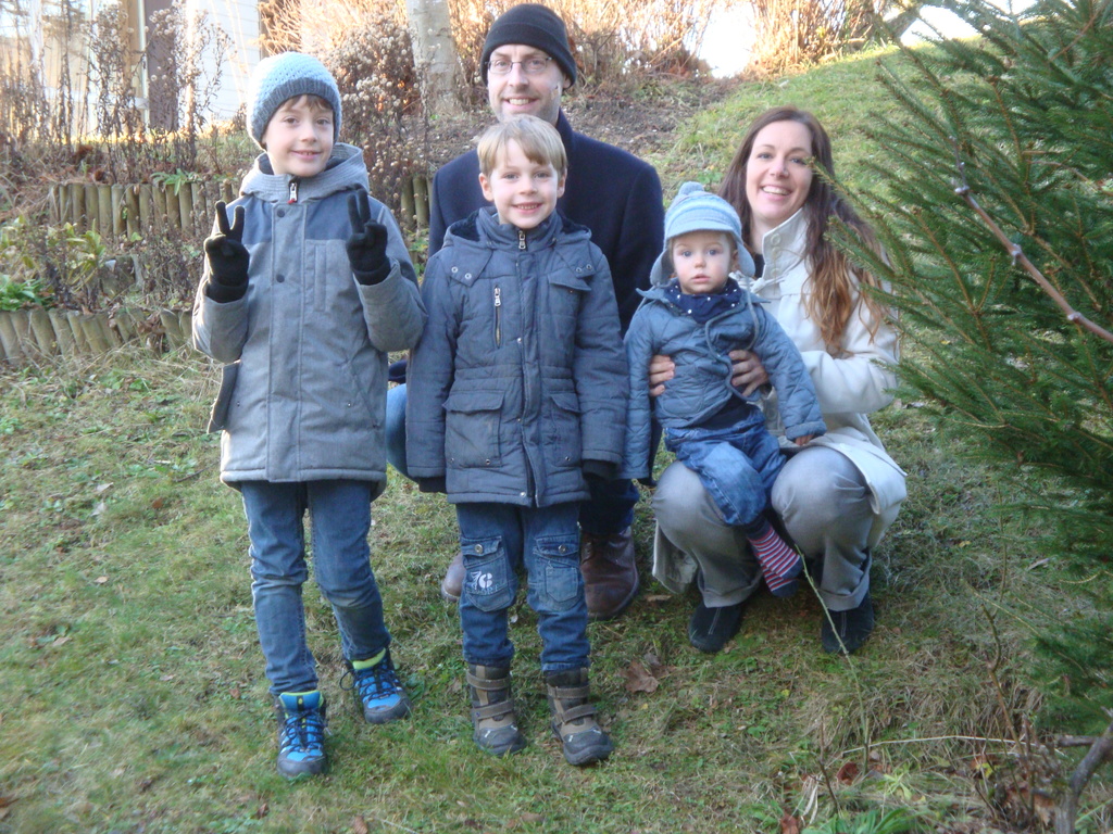 Our family at Chrismas a little less years ago