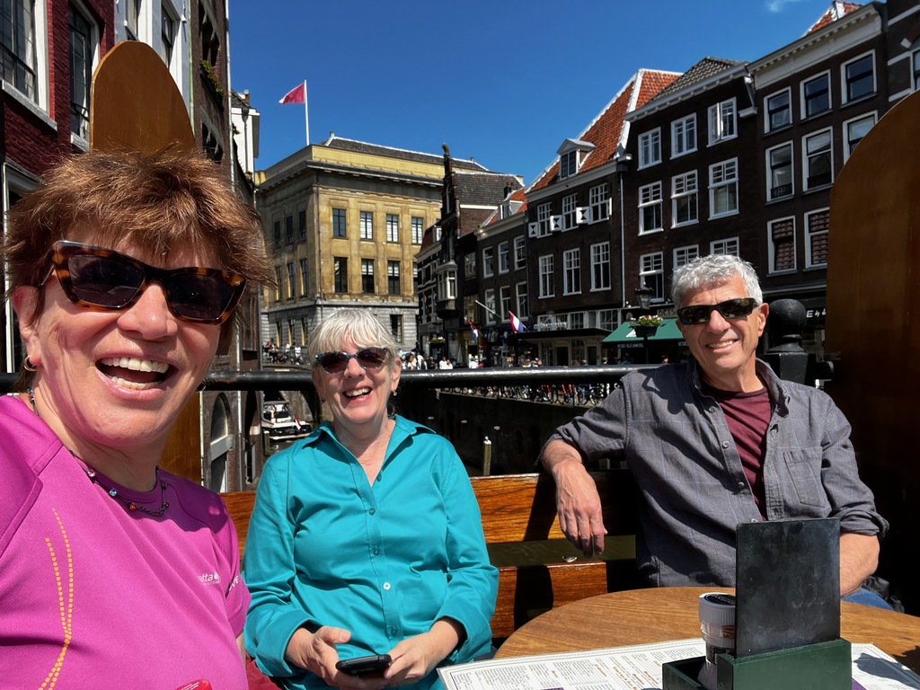 Reunion in Amsterdam (2023) with home-exchange partners  from San Francisco