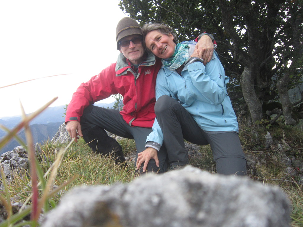 We like hiking in the mountains.