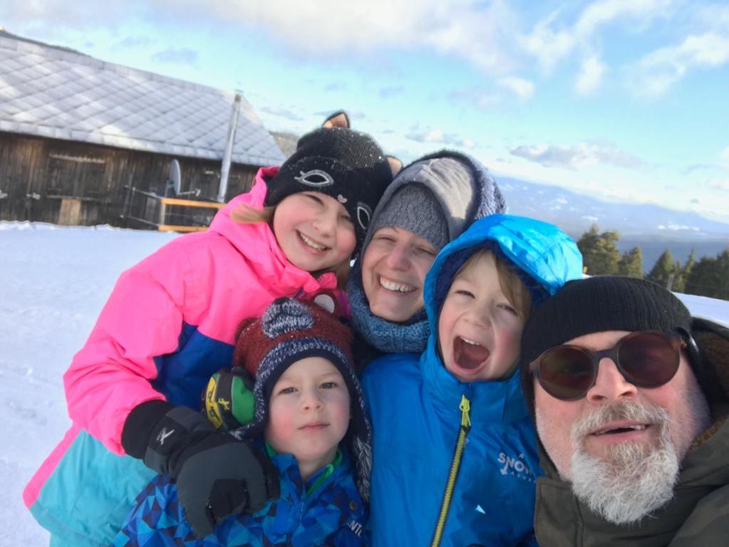 our family at the ski resort WEINEBENE