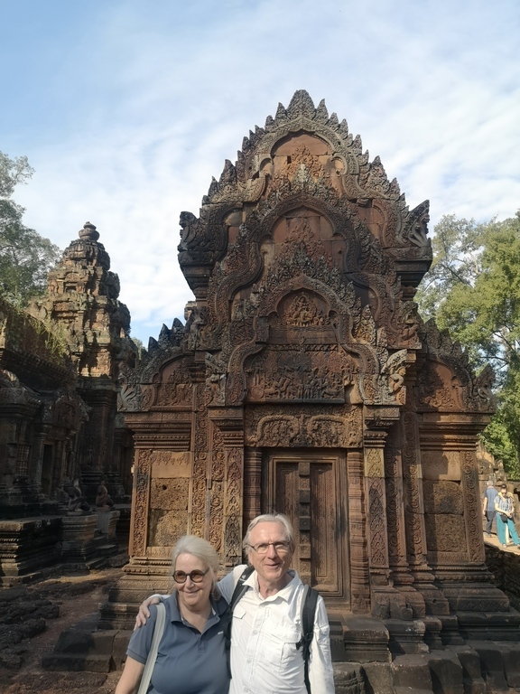 Claudia and Stefan in Angkor, Cambodia