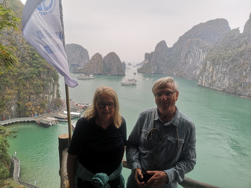 Claudia and Stefan in Vin Ha Long, Viet Nam