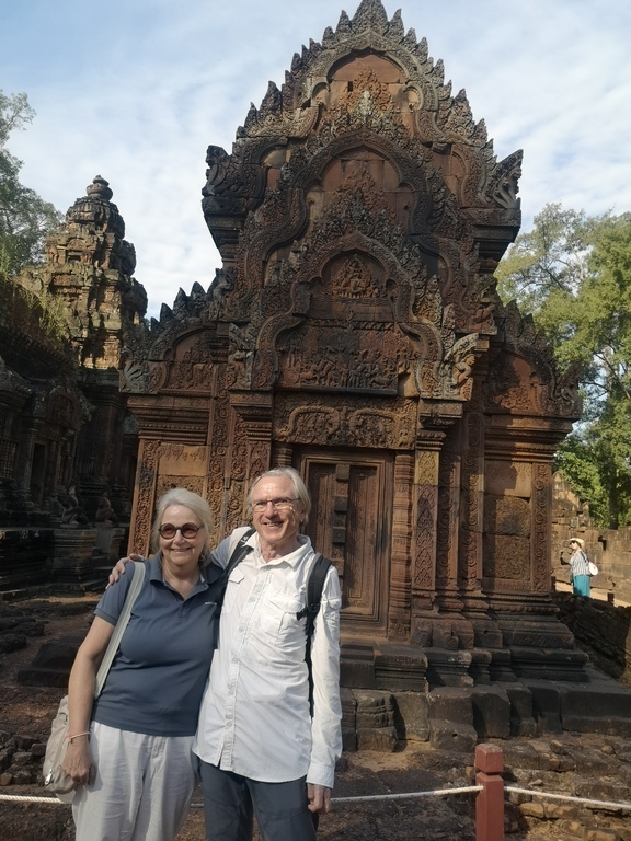 Claudia and Stefan in Angkor, Cambodia