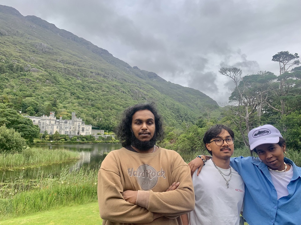 Our three youngest children accompanying us 