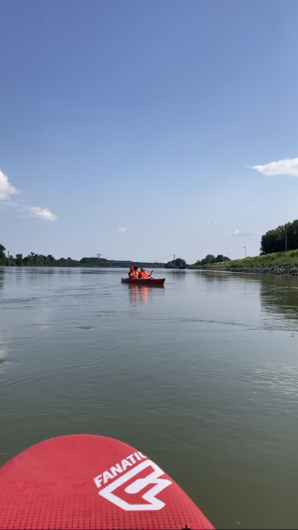 this was a paddleboat trip on the river Danube from Vienna to a smaller city down the river. it took us 6 hours