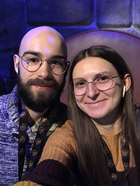 At the Harry Potter exhibition