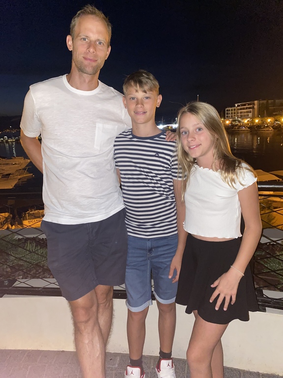 Norbert with our 2 children Luki und Antonia