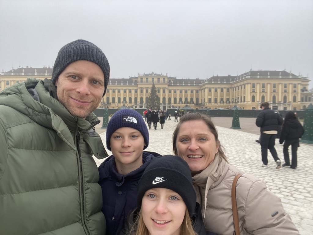 day in Vienna - in front of the castle Schönbrunn