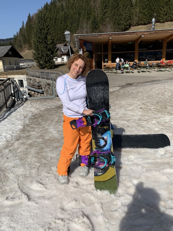 Snowboarden am halbe stunde entfernten Ötscher