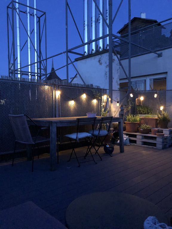 Summer night on our terrace