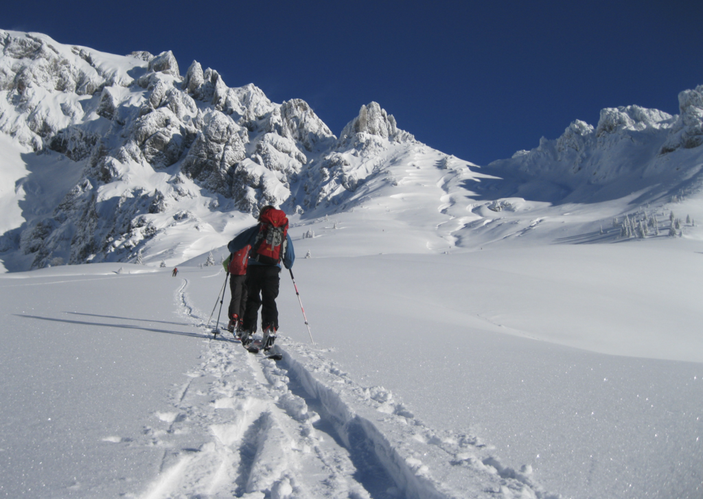Backcountry Skiing in the surrounding mountains