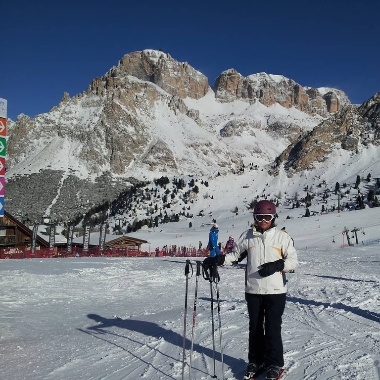 Dolomites skiing