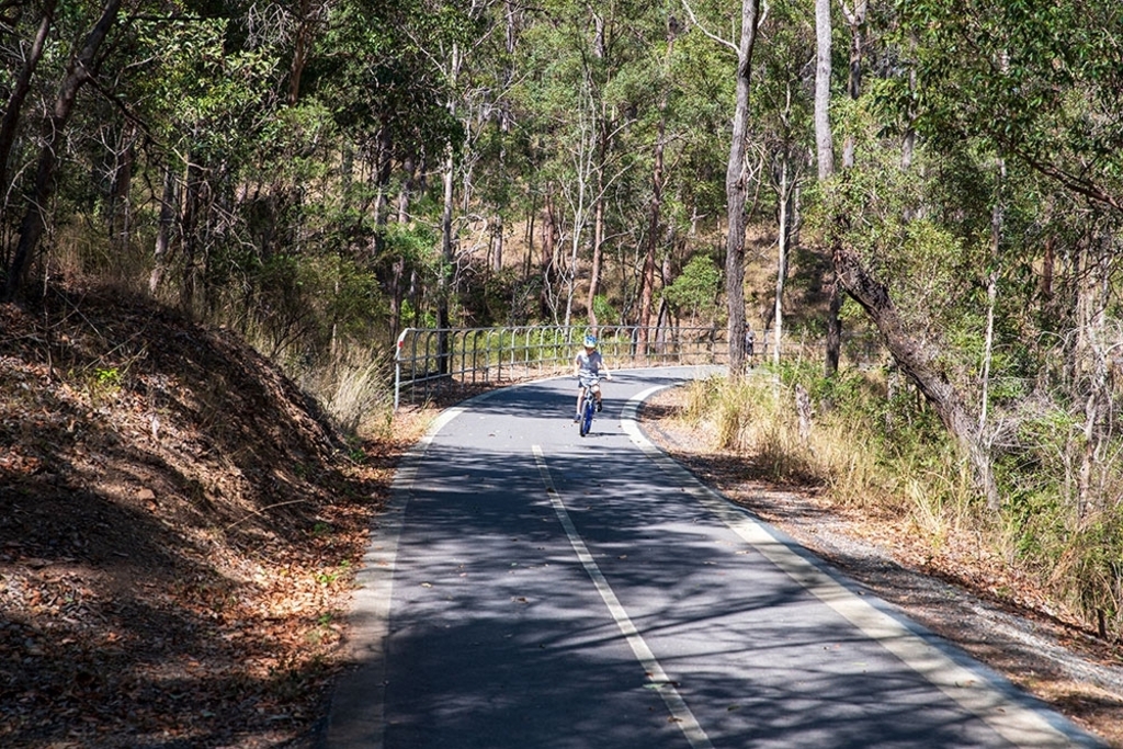 Ride or hike from home via the Samford Valley Rail Trail to the lovely Samford Village.
