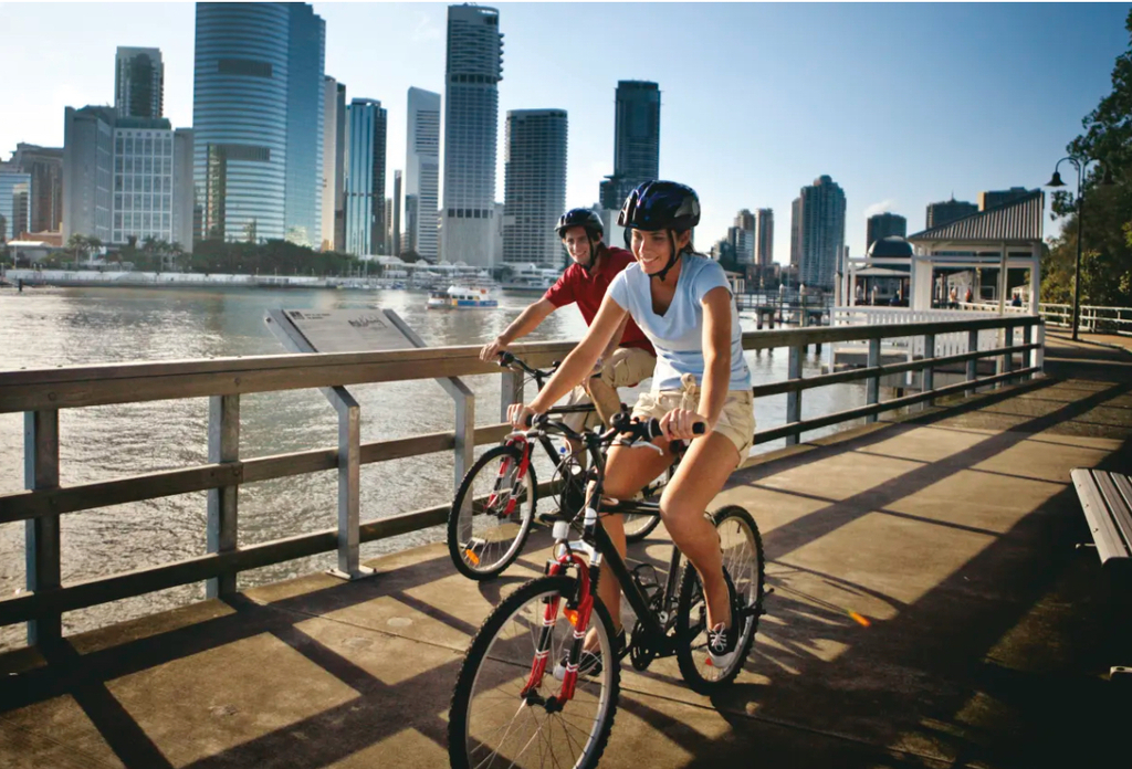 Brisbane city: bikeways along the river and through botanical gardens.