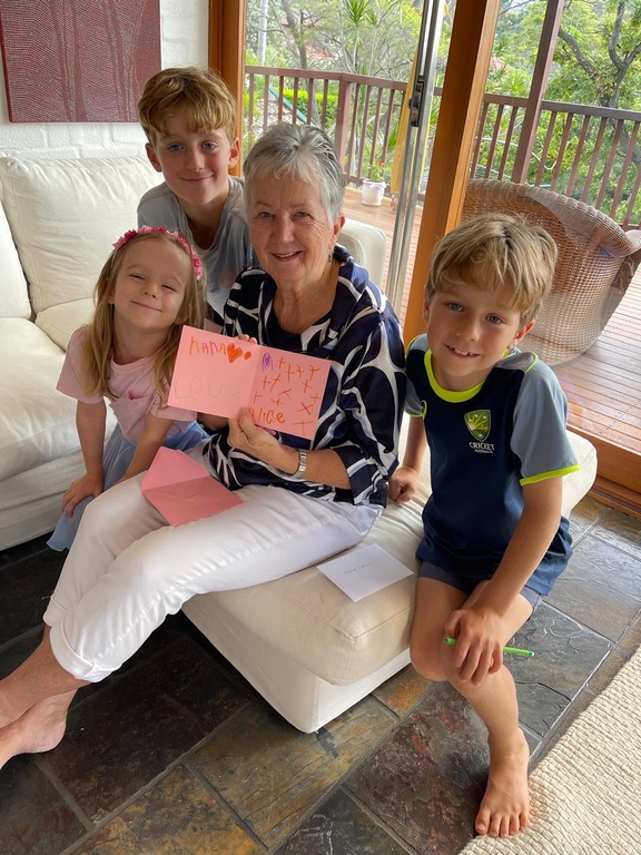 Me with my grandchildren