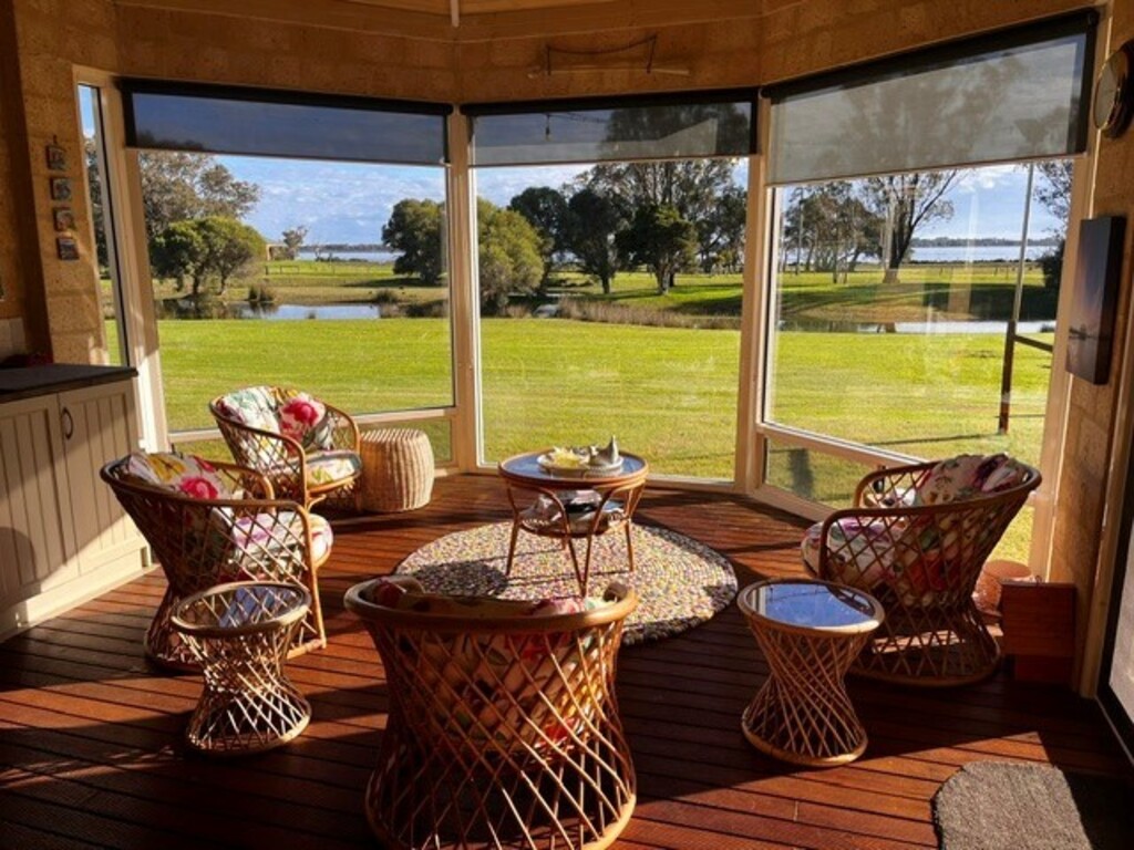 Sunroom. lovely for an afternoon G&T or morning coffee