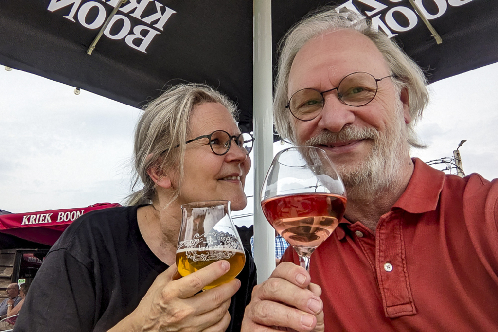 Michèle and I at the apero time