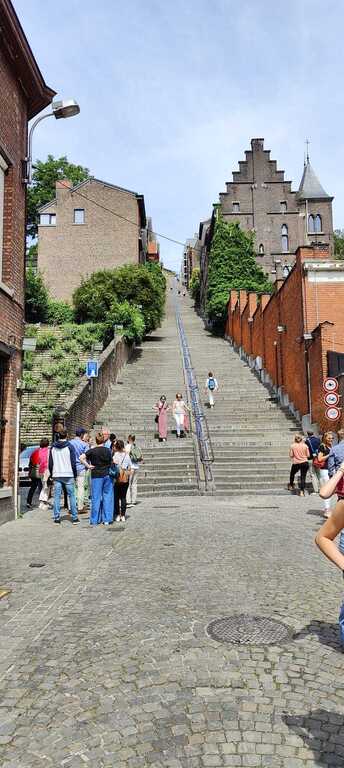 Liège, la montagne de Bueren ( 374 steps leading to the citadel)