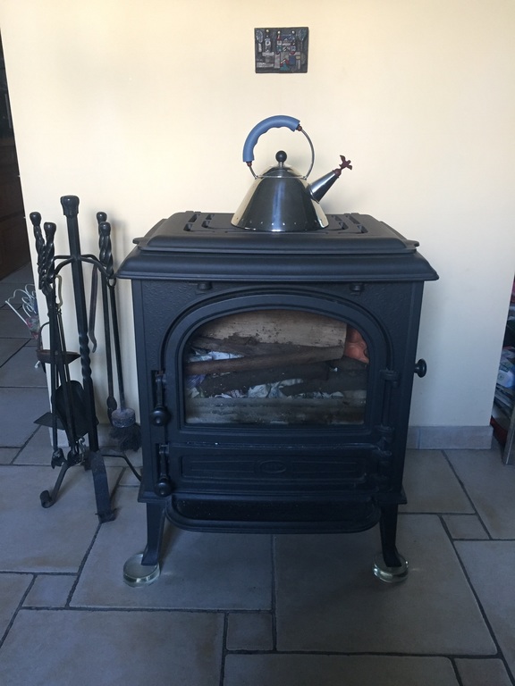 Wood-burner in the lounge
