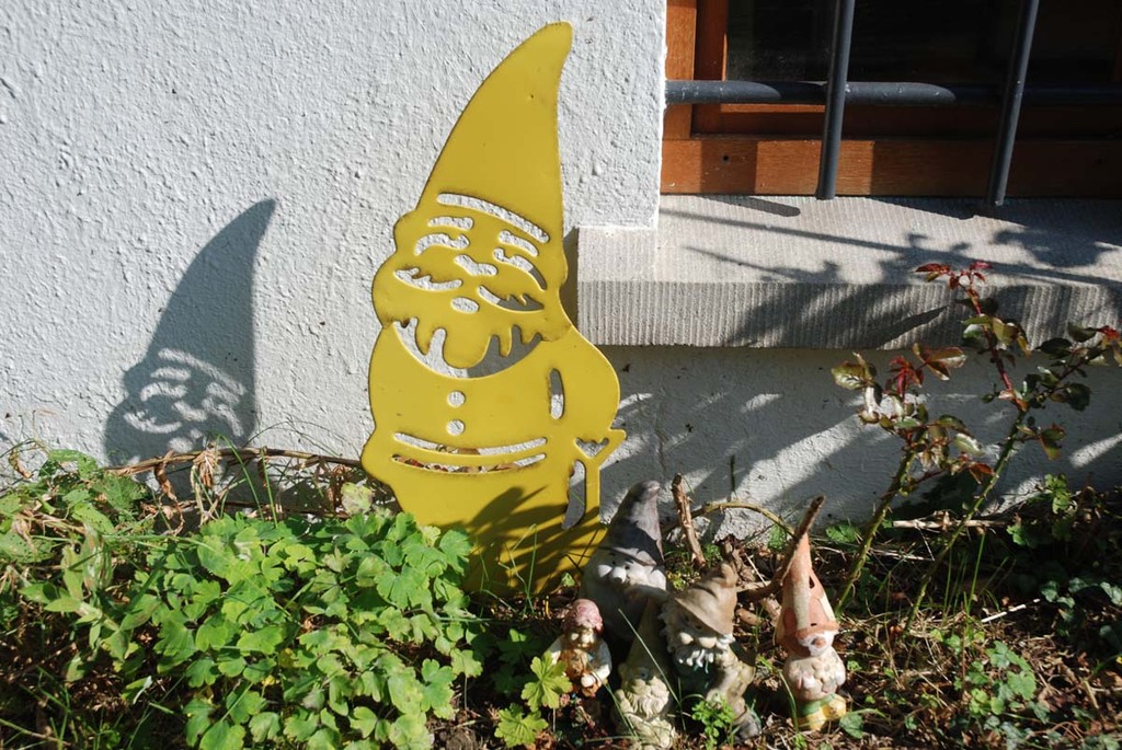 Collection of garden gnomes