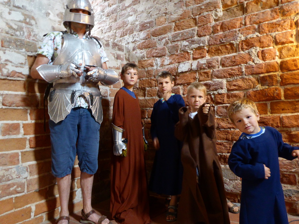 Wouter & the sons, five brave knights, during home exchange in Finland Summer 2016