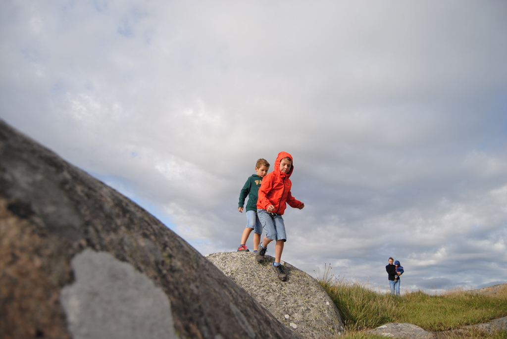 Jasper and Elias discovering Sweden, during home exchange Summer 2015