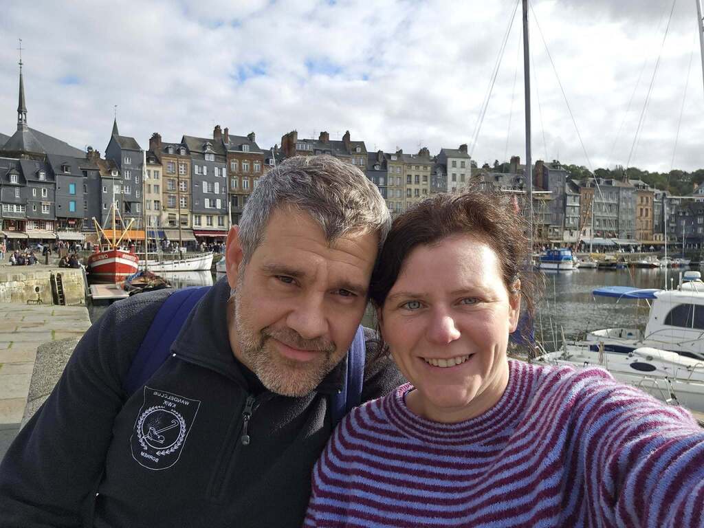 The two of us in Normandy in 2023
