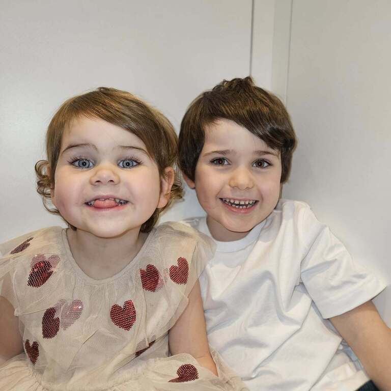 Cyriel and Rosalie, our kids