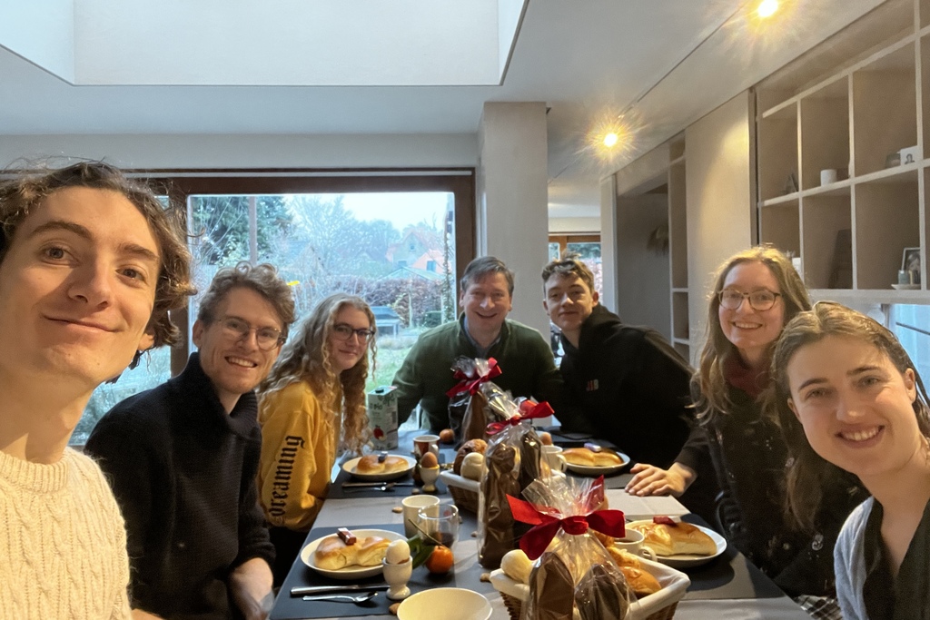 The whole family. Great kids. I travel on my own. Sometimes one or two kids will travel with me.