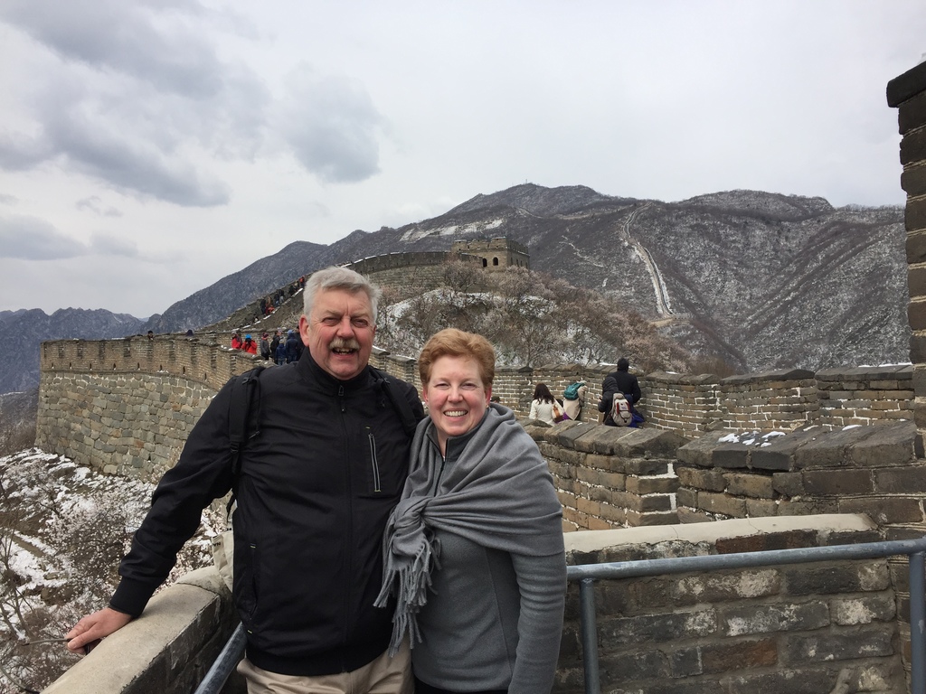 Mark and Lois-Leah on the Great Wall of China