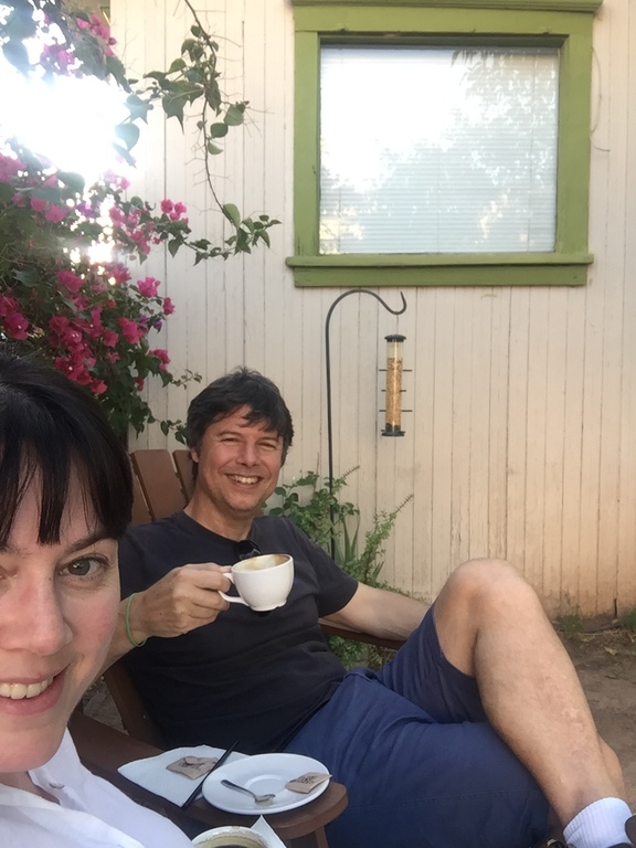 Relaxing over good coffee is a favourite activity 