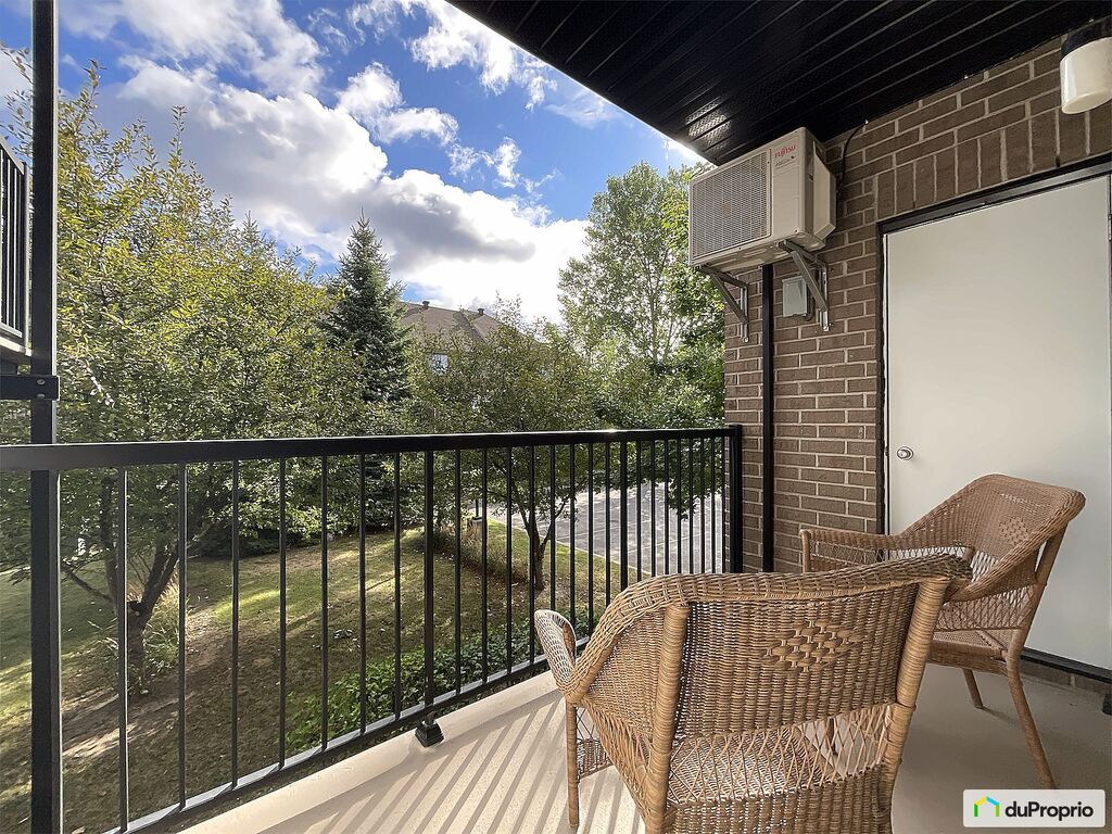 balcon arrière et petit jardin