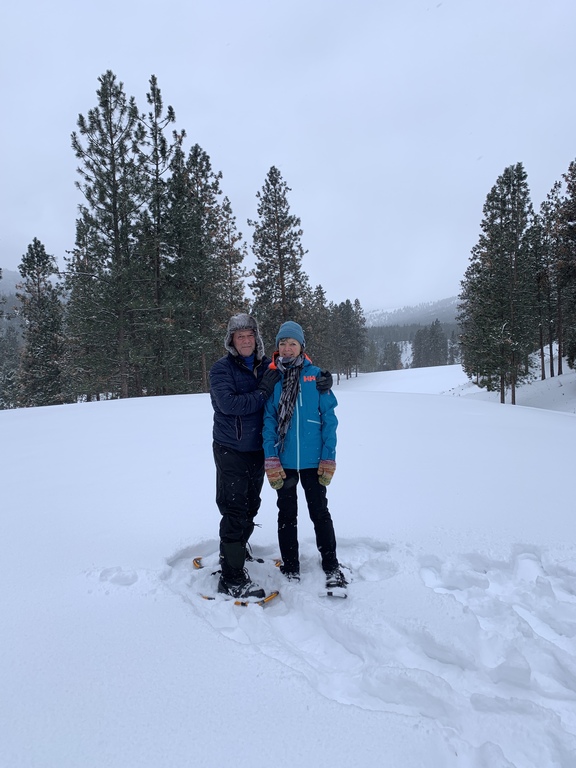 Snowshoeing in Summerland, BC