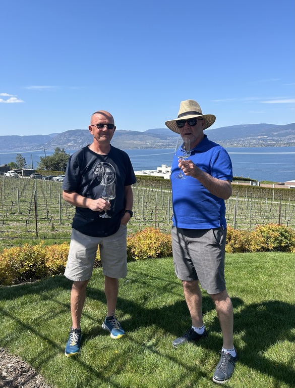 Wine tasting at Cedar Creek, in Kelowna 