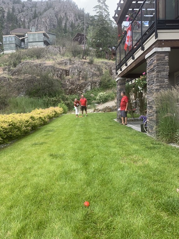 Bacci ball in our back area