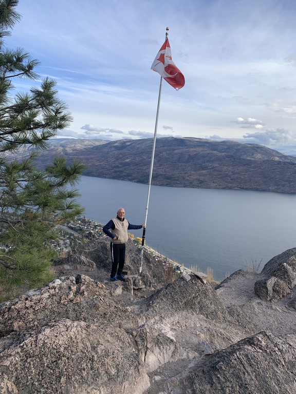 Hiked up Pincushion mountain, just behind our home