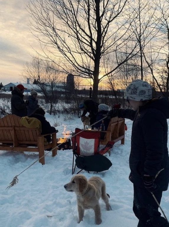 Campfire with family