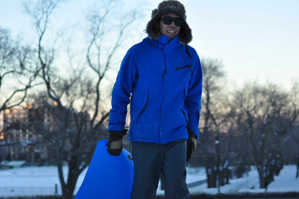Ray sliding on Mont Royal