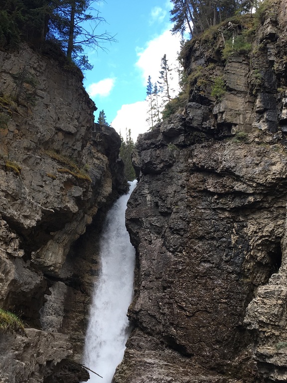 Johnstone Canyon waterfall.  Sept 2018.