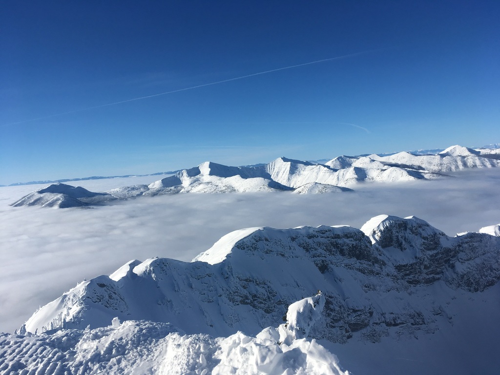 Alpine skiing in the Canadian Rocky Mountains,  January 2019