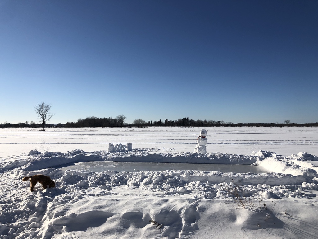 Right behind our house